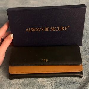 Black and Tan Wallet- Always Be Secure